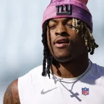 NFL, American Football Herren, USA New York Giants at Jacksonville Jaguars Oct 23, 2022 Jacksonville, Florida, USA New York Giants safety Xavier McKinney 29 warms up prior to the game against the Jacksonville Jaguars at TIAA Bank Field. Jacksonville TIAA Bank Field Florida USA, EDITORIAL USE ONLY PUBLICATIONxINxGERxSUIxAUTxONLY Copyright: xDouglasxDeFelicex 20221023_lbm_da9_009