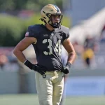 NCAA, College League, USA Football: Texas-San Antonio at Army, Sep 10, 2022 West Point, New York, USA Army Black Knights outside linebacker Andre Carter II 34 during the second half against the UTSA Roadrunners at Michie Stadium. Mandatory Credit: Danny Wild-USA TODAY Sports, 10.09.2022 14:36:37, 19020566, UTSA Roadrunners, Michie Stadium, Army, NCAA Football, Army Black Knights, Andre Carter II PUBLICATIONxINxGERxSUIxAUTxONLY Copyright: xDannyxWildx 19020566
