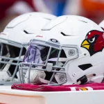 NFL, American Football Herren, USA Kansas City Chiefs at Arizona Cardinals, Sep 11, 2022 Glendale, Arizona, USA Detailed view od Arizona Cardinals helmet at State Farm Stadium. Mandatory Credit: Mark J. Rebilas-USA TODAY Sports, 11.09.2022 13:45:34, 19097780, Detailed, Arizona Cardinals, NFL, Kansas City Chiefs, State Farm Stadium PUBLICATIONxINxGERxSUIxAUTxONLY Copyright: xMarkxJ.xRebilasx 19097780