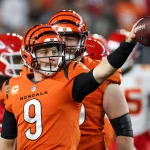 FootballR - NFL im Free TV - Joe Burrow am Feld mit den Bengals