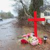 January 24, 2023: A memorial is shown for University of Georgia football player Devin Willock and UGA football staff member Chandler LeCroy at the site where their automobile crashed on Barnet Shoals Rd, Thursday, Jan. 19, 2023, in Athens, Georgia. Willock and LeCroy died from their injures. - ZUMAm67_ 20230124_zaf_m67_014 Copyright: xJasonxGetzx/xJason.Getzx