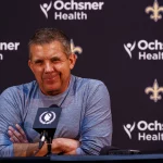 NFL, American Football Herren, USA New Orleans Saints press conference, PK, Pressekonferenz Jan 25, 2022 Metairie, LA, USA New Orleans Saints head coach Sean Payton speaks during a press conference at Ochsner Sports Performance Center. Mandatory Credit: Andrew Wevers-USA TODAY Sports, 25.01.2022 15:55:47, 17562733, New Orleans Saints, NPStrans, NFL, New Orleans Saints-Press Conference, Sean Payton PUBLICATIONxINxGERxSUIxAUTxONLY Copyright: xAndrewxWeversx 17562733