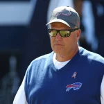 October 9, 2016 Los Angeles, CA...Buffalo Bills head coach Rex Ryan taking the field for the Buffalo Bills vs Los Angeles Rams at the Los Angeles Memorial Coliseum in Los Angeles, Ca on October 9th, 2016. (Absolute Complete Photographer & Company Credit: Jevone Moore / MarinMedia.org / Cal Media (Network Television please contact your Sales Representative for Television usage. NFL American Football Herren USA Football 2016: Buffalo Bills vs Los Angeles Rams OCT 09 - ZUMAc04_