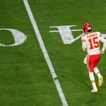 AZ: NFL Super Bowl LVII - First Half Game Play Kansas City Chiefs quarterback 15 Patrick Mahomes limps off the field after being injured during the second quarter of Super Bowl LVII between the Philadelphia Eagles and the Kansas City Chiefs held at State Farm Stadium in Glendale, Arizona on Feb. 12, 2023. Glendale State Farm Stadium Arizona USA NOxUSExINxGERMANY PUBLICATIONxINxALGxARGxAUTxBRNxBRAxCANxCHIxCHNxCOLxECUxEGYxGRExINDxIRIxIRQxISRxJORxKUWxLIBxLBAxMLTxMEXxMARxOMAxPERxQATxKSAxSUIxSYRxTUNxTURxUAExUKxVENxYEMxONLY Copyright: xAnthonyxBeharx Editorial use only