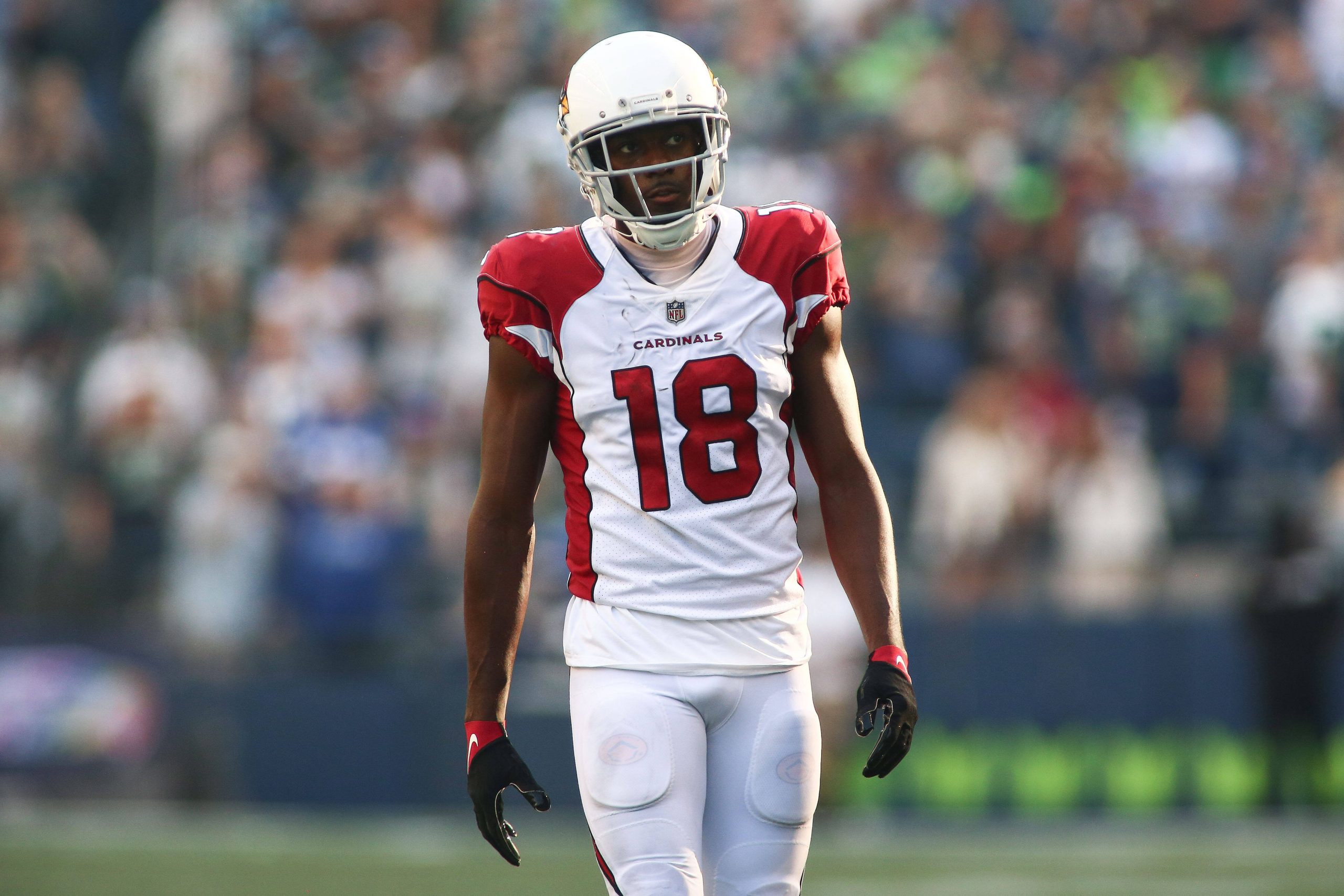 October 16, 2022: Arizona Cardinals wide receiver A.J. Green 18 walks on the field during an NFL, American Football Herren, USA football game in Seattle, WA. /CSM Seattle United States of America - ZUMAc04_ 20221016_zaf_c04_465 Copyright: xSeanxBrownx
