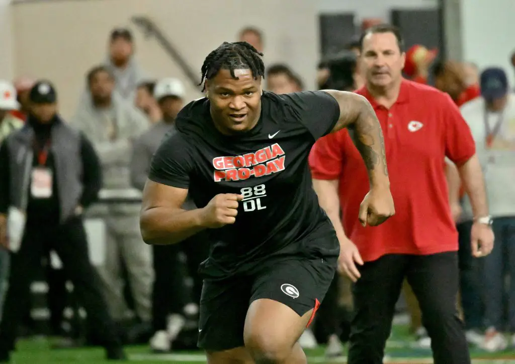 Jalen Carter beim Pro Day in Georgia