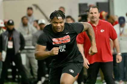 Jalen Carter beim Pro Day in Georgia