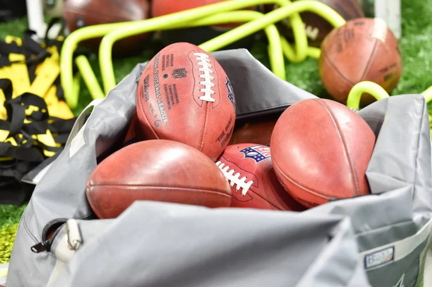 NFL Offseason Tracker 2023 mit einem Sack voller Footballs. Alle NFL Transaktionen im Free Agency Tracker 2024