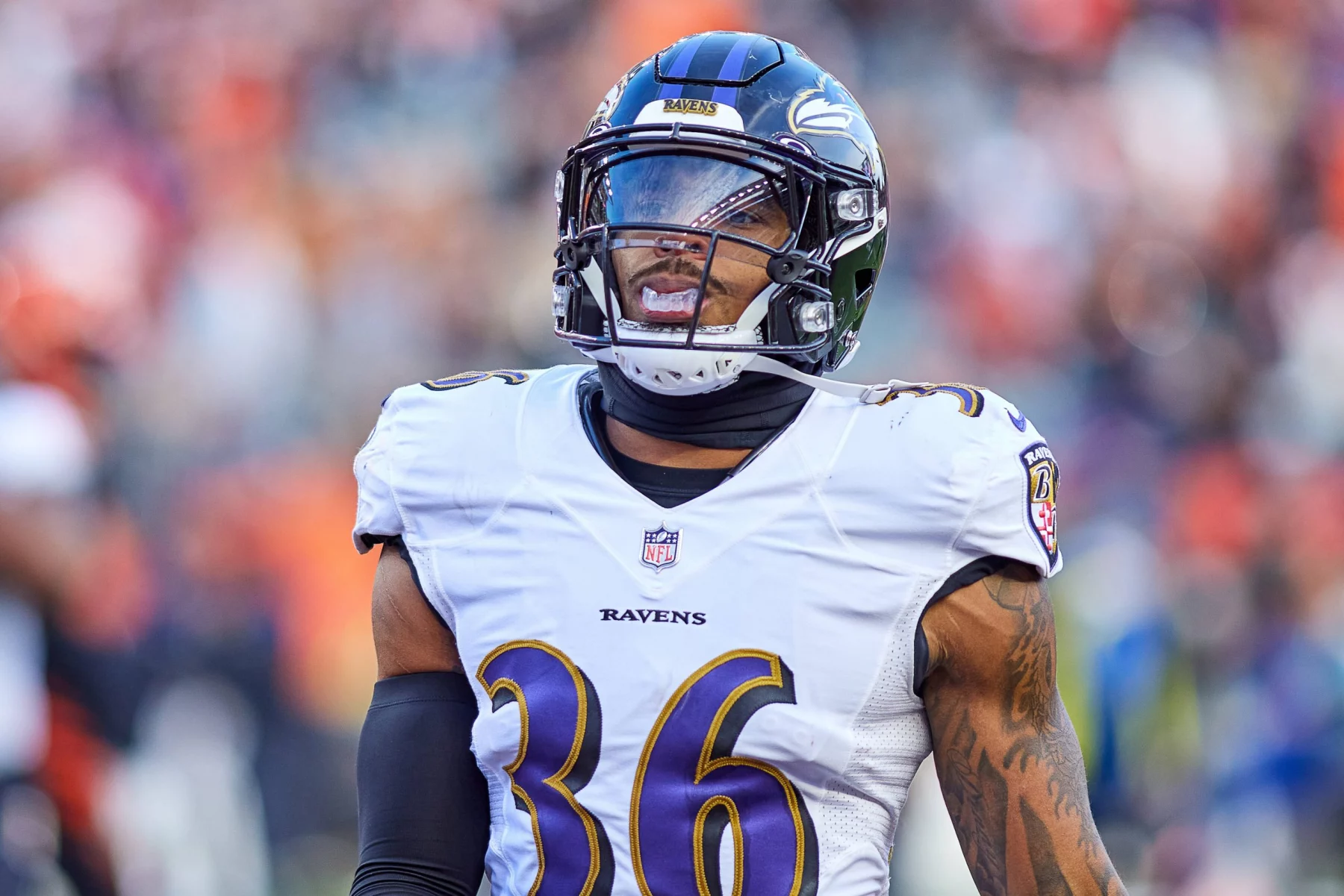 Safety Chuck Clark on the Field