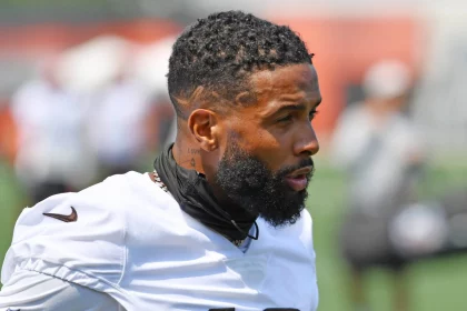 Star Receiver Odell Beckham Jr. beim Training