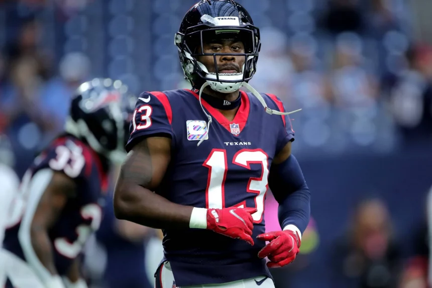 WR Brandin Cooks im Jersey der Texans