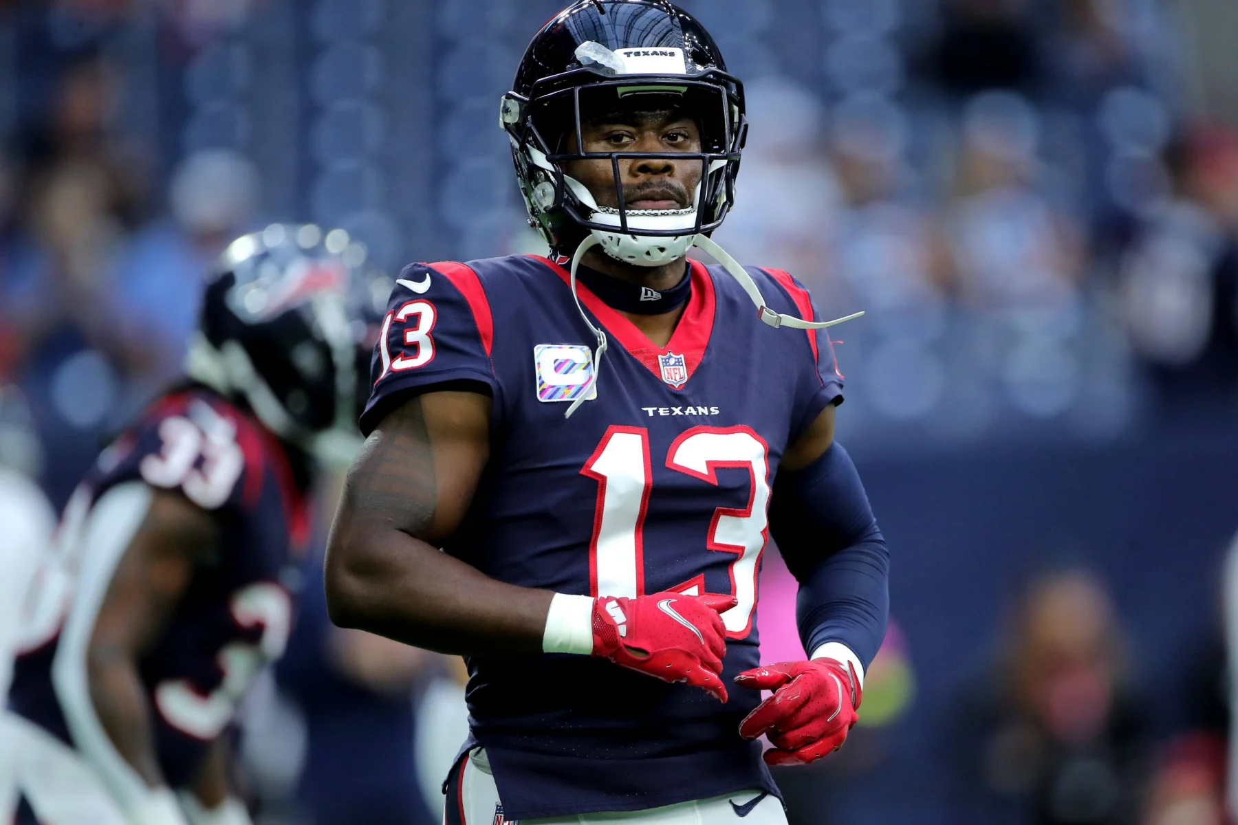 WR Brandin Cooks im Jersey der Texans