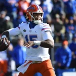 Anthony Richardson in Florida vor dem Wurf eines Passes