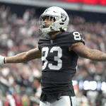 Raiders TE Darren Waller feiert nach einem Touchdown