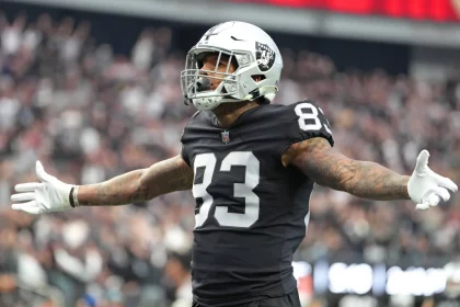 Raiders TE Darren Waller feiert nach einem Touchdown