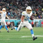 Austin Ekeler am Weg zu einem Touchdown