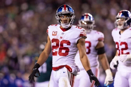 New York Gients RB Saquon Barkley im Playoffspiel gegen die Eagles