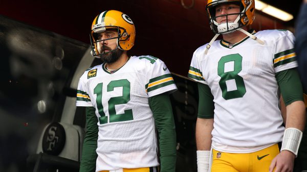 Packers Quarterback Aaron Rodgers und Backup Tim Boyle