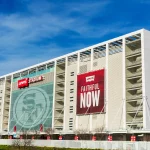 49ers verlieren Draft Pick - Super Bowl LX Levi's Stadium exterior home of the San Francisco 49ers of the National Football League - Santa Clara, California, USA - January, 2020