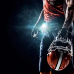 Im Bild ein Football Spieler. Football und NFL-Deko