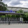 Famous stadium in Frankfurt called Deutsche Bank Park - FRANKFURT MAIN, GERMANY - JULY 12, 2022