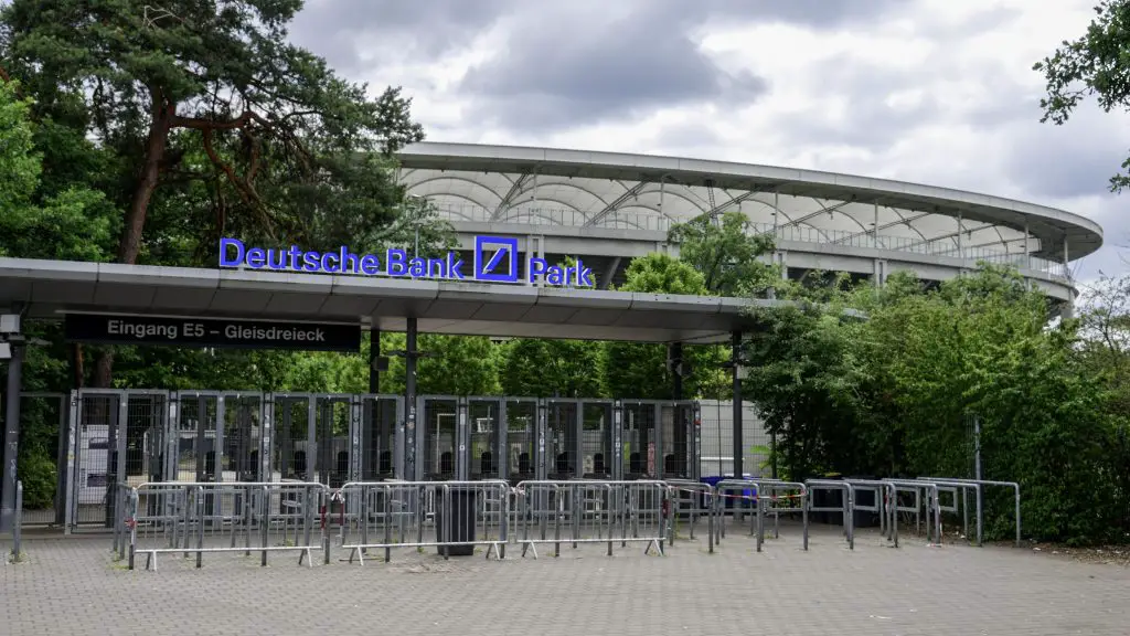 Famous stadium in Frankfurt called Deutsche Bank Park - FRANKFURT MAIN, GERMANY - JULY 12, 2022