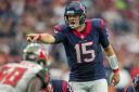 RIP - Sept. 27, 2015 - Houston, Texas, U.S - Houston Texans quarterback Ryan Mallett (15) points while preparing for a play during the 4th quarter of an NFL American Football Herren USA game between the Houston Texans and the Tampa Bay Buccaneers at NRG Stadium in Houston, TX on September 27th, 2015. The Texans won 19-9. NFL 2015 - Houston Texans vs Tampa Bay Buccaneers - ZUMAs127
