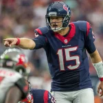 RIP - Sept. 27, 2015 - Houston, Texas, U.S - Houston Texans quarterback Ryan Mallett (15) points while preparing for a play during the 4th quarter of an NFL American Football Herren USA game between the Houston Texans and the Tampa Bay Buccaneers at NRG Stadium in Houston, TX on September 27th, 2015. The Texans won 19-9. NFL 2015 - Houston Texans vs Tampa Bay Buccaneers - ZUMAs127