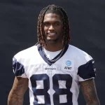 NFL, American Football Herren, USA Dallas Cowboys Training Camp, Jul 27, 2022 Oxnard, CA, USA Dallas Cowboys receiver CeeDee Lamb 88 during training camp at the River Ridge Fields. Mandatory Credit: Kirby Lee-USA TODAY Sports, 27.07.2022 11:21:47, 18755295, NPStrans, River Ridge Fields, NFL, CeeDee Lamb, Dallas Cowboys PUBLICATIONxINxGERxSUIxAUTxONLY Copyright: xKirbyxLeex 18755295