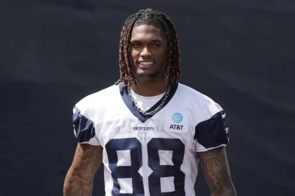 NFL, American Football Herren, USA Dallas Cowboys Training Camp, Jul 27, 2022 Oxnard, CA, USA Dallas Cowboys receiver CeeDee Lamb 88 during training camp at the River Ridge Fields. Mandatory Credit: Kirby Lee-USA TODAY Sports, 27.07.2022 11:21:47, 18755295, NPStrans, River Ridge Fields, NFL, CeeDee Lamb, Dallas Cowboys PUBLICATIONxINxGERxSUIxAUTxONLY Copyright: xKirbyxLeex 18755295