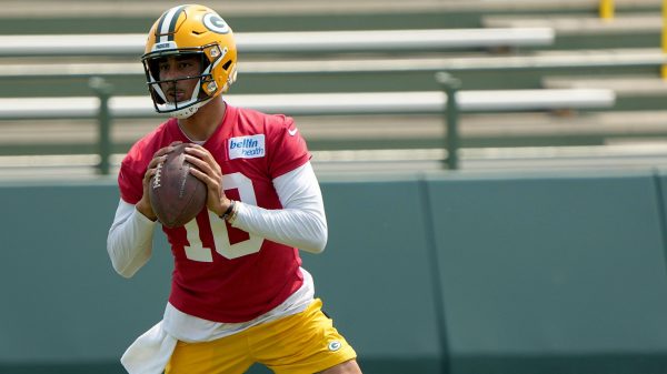 Syndication: Journal Sentinel Green Bay Packers quarterback Jordan Love 10 is shown during organized team activities Tuesday, May 23, 2023 in Green Bay, Wis. , EDITORIAL USE ONLY PUBLICATIONxINxGERxSUIxAUTxONLY Copyright: xMARKxHOFFMAN/MILWAUKEExJOURNALxSENTINELx 0257644707st
