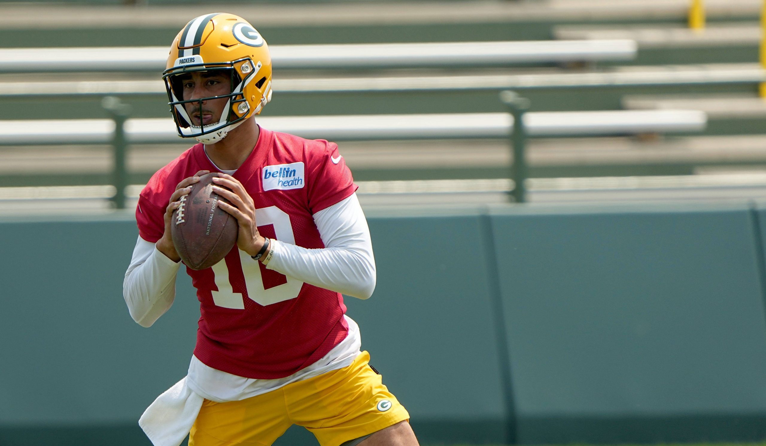 Syndication: Journal Sentinel Green Bay Packers quarterback Jordan Love 10 is shown during organized team activities Tuesday, May 23, 2023 in Green Bay, Wis. , EDITORIAL USE ONLY PUBLICATIONxINxGERxSUIxAUTxONLY Copyright: xMARKxHOFFMAN/MILWAUKEExJOURNALxSENTINELx 0257644707st