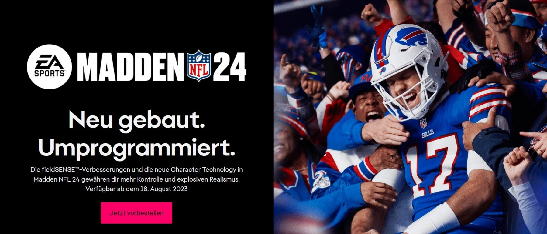 Madden NFL 24 Coverstar Josh Allen