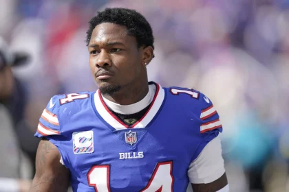 October 9, 2022, Orchard Park, New York, USA: Oct. 9, 2022: Stefan Diggs 14 during the Buffalo Bills vs. Pittsburgh Steelers in Orchard Park, New York at Highmark Stadium Orchard Park USA - ZUMAa234 20221009_zsa_a234_079 Copyright: xAMGx