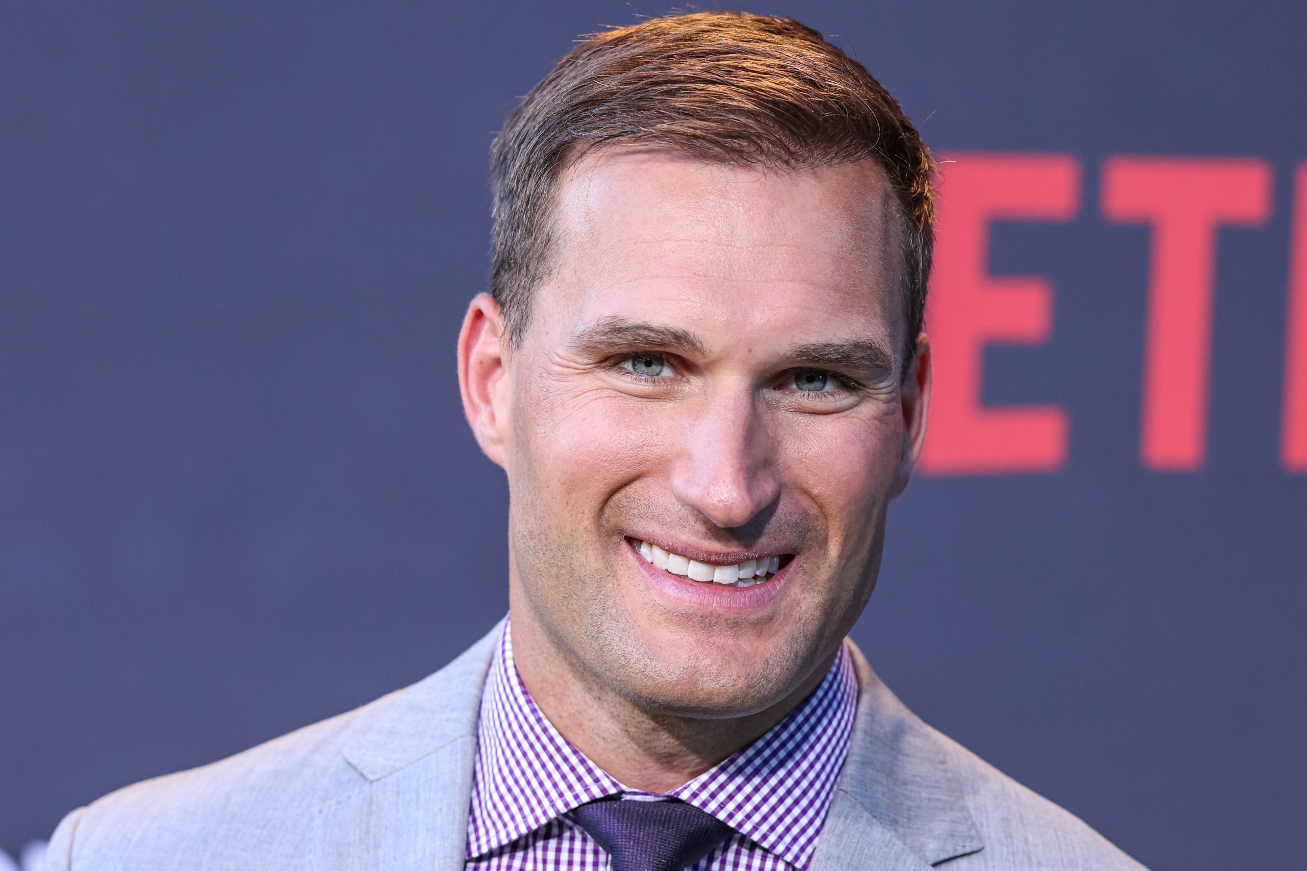 American football quarterback for the Minnesota Vikings of the National Football League Kirk Cousins arrives at the Los Angeles Premiere Of Netflix's 'Quarterback' Season 1 held at the Netflix Tudum Theater on July 11, 2023 in Hollywood, Los Angeles, California, United States. (Photo by Xavier Collin/Image Press Agency)