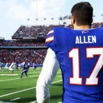 FootballR - NFL - Madden Bowl -Madden 24 -Screenshot mit QB-Sliding-Technik.