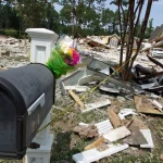 Syndication: The Tennessean Flowers placed at the mailbox of Tennessee Titans Caleb Farley s home on Barber Loop in Mooresville, N.C. Tuesday afternoon after the home was leveled in an early morning explosion. , EDITORIAL USE ONLY PUBLICATIONxINxGERxSUIxAUTxONLY Copyright: xMikexHensdillx/xThexGastonxGazettex 21250506
