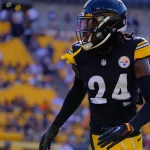 NFL, American Football Herren, USA 2023: Steelers vs Bills AUG 19 AUG 19th, 2023: Joey Porter Jr. 24 during the Steelers vs Bills game in Pittsburgh, PA. Jason Pohuski/CSM/Sipa USACredit Image: Jason Pohuski/Cal Media/Sipa USA Pittsburgh PA USA NOxUSExINxGERMANY PUBLICATIONxINxALGxARGxAUTxBRNxBRAxCANxCHIxCHNxCOLxECUxEGYxGRExINDxIRIxIRQxISRxJORxKUWxLIBxLBAxMLTxMEXxMARxOMAxPERxQATxKSAxSUIxSYRxTUNxTURxUAExUKxVENxYEMxONLY Copyright: xCalxSportxMediax Editorial use only