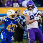FootballR - NFL - Minnesota Vikings gegen LA Chargers. (Stichwörter: Minnesota Vikings, Los Angeles Chargers)
