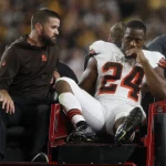 FootballR - NFL - Schlüsselwörter: Cleveland Browns, Spieler Nick Chubb Ein Spieler der Cleveland Browns ist verletzt und seine Saison könnte vorzeitig enden.