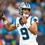 Week 13 - NFL - Panthers-Quarterback Bryce Young kämpft mit einer Knöchelverletzung.