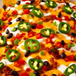 FootballR - NFL - Rezept: Nachos mit Käse, Pfeffer und Sauerrahm für einen American Football Fernseh-Abend.