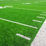 Woche 10 Update - NFL Week 4 - Ein American-Football-Feld mit weißen Linien während der Bye Week Woche 11. NFL Bye Week 12 - Woche 12