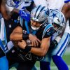 FootballR - NFL - Carolina Panthers Quarterback Bryce Young gegen Dallas Cowboys.