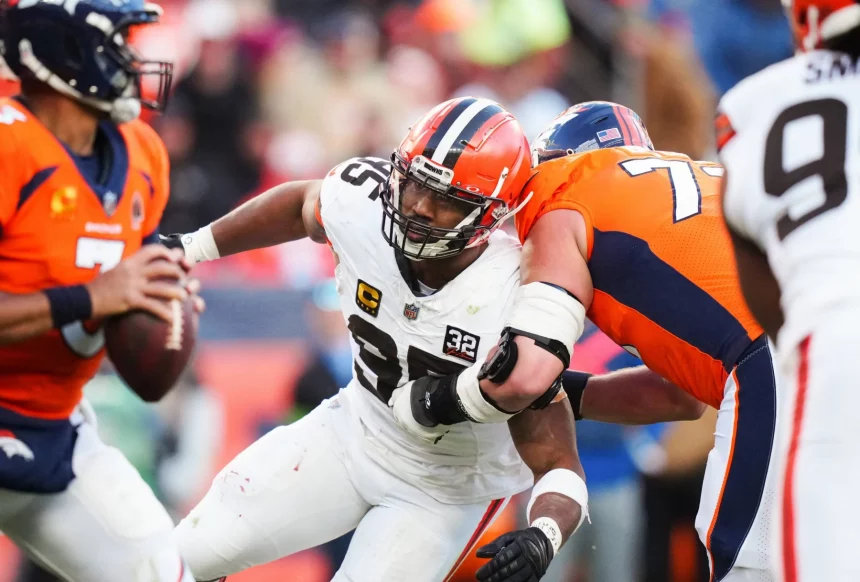 FootballR - NFL - Myles Garrett - Die Cleveland Browns treffen auf die Denver Broncos, zeigen Verletzungspech und unterstreichen Garretts Wirkung.
