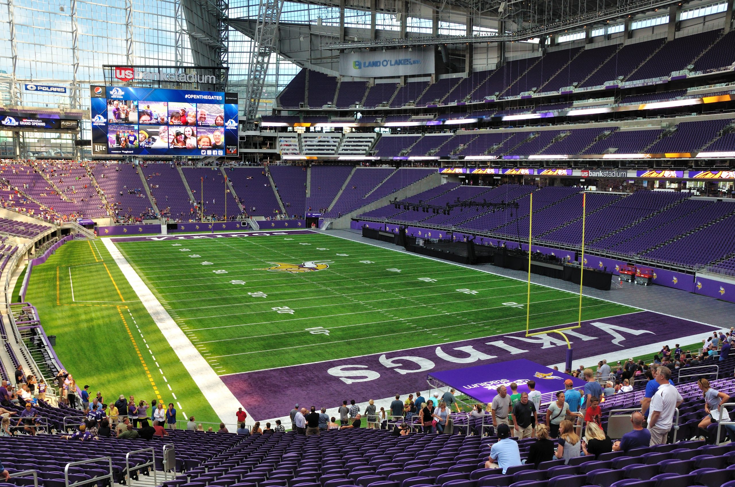 FootballR - NFL - Vikings Investieren in das Stadion der Minnesota Vikings. U.S. Bank Stadium