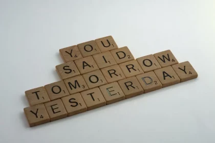 FootballR - NFL - Scrabble-Kacheln mit der Aufschrift „Du hast heute morgen gesagt“.