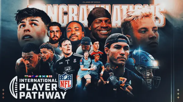 FootballR - NFL - International Player Pathway - Genießen Sie die Spannung des NFL Player Pathway 2019, der internationalen Spielern durch das International Player Pathway Program Möglichkeiten eröffnet. Seien Sie Teil dieser unglaublichen Reise zum Erfolg in einem von ihnen