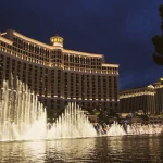 FootballR - NFL - Das Bellagio Hotel und Casino in Las Vegas.