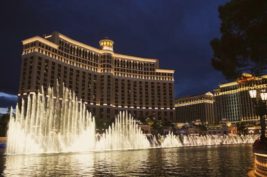 FootballR - NFL - Das Bellagio Hotel und Casino in Las Vegas.